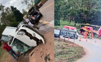 Choque entre carros mata 1 deixa e 3 feridos na BR-356, próximo ao Alphaville; helicóptero acionado Choque entre carros mata 1 deixa e 3 feridos na BR-356, próximo ao Alphaville; helicóptero acionado