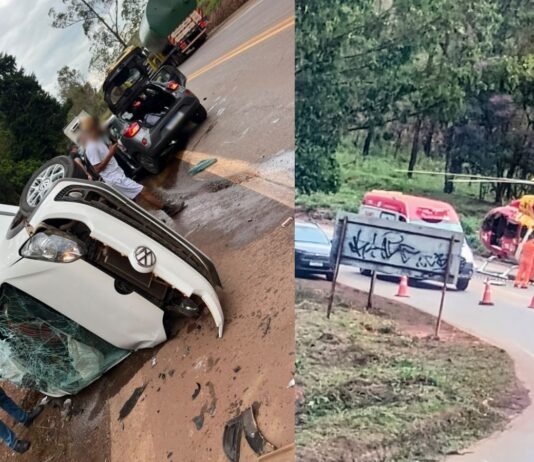 Choque entre carros mata 1 deixa e 3 feridos na BR-356, próximo ao Alphaville; helicóptero acionado Choque entre carros mata 1 deixa e 3 feridos na BR-356, próximo ao Alphaville; helicóptero acionado
