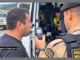 BR-356, Itabirito: condutor de van com crianças de time de futebol vindo de Mariana é pego no bafômetro BR-356, Itabirito: condutor de van com crianças de time de futebol, vindo de Mariana, é pego no bafômetro