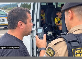BR-356, Itabirito: condutor de van com crianças de time de futebol vindo de Mariana é pego no bafômetro BR-356, Itabirito: condutor de van com crianças de time de futebol, vindo de Mariana, é pego no bafômetro