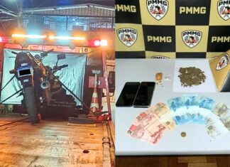 Após roubar dinheiro e celular em Itabirito, autor foge por telhados e moto usada no crime é apreendida na Vila Gonçalo