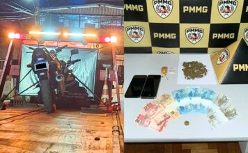 Após roubar dinheiro e celular em Itabirito, autor foge por telhados e moto usada no crime é apreendida na Vila Gonçalo