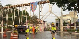 Após temporal, Defesa Civil isola Aqueduto Bicame, em Nova Lima, e orienta moradores a deixarem área Após temporal, Defesa Civil isola Aqueduto Bicame, em Nova Lima, e orienta moradores a deixarem área