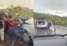 BR-356, Itabirito: batida entre 3 carros dificulta trânsito na Serra da Santa; VEJA VÍDEO BR-356, Itabirito: batida entre 3 carros dificulta trânsito na Serra da Santa; VEJA VÍDEO