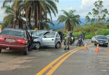 BR-356, Itabirito: batida entre 3 carros dificulta trânsito na Serra da Santa; VEJA VÍDEO BR-356, Itabirito: batida entre 3 carros dificulta trânsito na Serra da Santa; VEJA VÍDEO