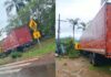 BR-356, Ouro Preto: carreta perde o controle ao passar por quebra-molas nos Coelhos BR-356, Ouro Preto: carreta perde o controle ao passar por quebra-molas nos Coelhos