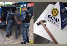 Confusão com martelo deixa ferido e termina com prisão no Centro de Itabirito Confusão com martelo deixa ferido e termina com prisão no Centro de Itabirito