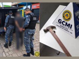 Confusão com martelo deixa ferido e termina com prisão no Centro de Itabirito Confusão com martelo deixa ferido e termina com prisão no Centro de Itabirito