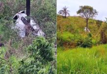 BR-356: carro despenca em ribanceira perto da Betonita, em Itabirito BR-356: carro despenca em ribanceira perto da Betonita, em Itabirito