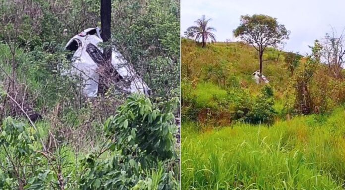 BR-356: carro despenca em ribanceira perto da Betonita, em Itabirito BR-356: carro despenca em ribanceira perto da Betonita, em Itabirito