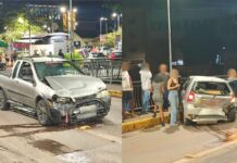 Itabirito: Palio e Strada se envolvem em violenta batida na Ponte de São Sebastião Itabirito: Palio e Strada se envolvem em violenta batida na Ponte de São Sebastião