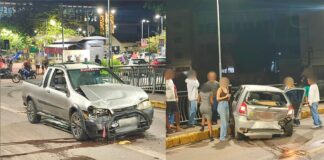Itabirito: Palio e Strada se envolvem em violenta batida na Ponte de São Sebastião Itabirito: Palio e Strada se envolvem em violenta batida na Ponte de São Sebastião
