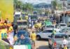 Em carreata, apoiadores de Flávio movimentam as ruas de Itabirito Em carreata, apoiadores de Flávio movimentam as ruas de Itabirito