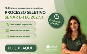 Senar e-Tec oferece cursos técnicos gratuitos